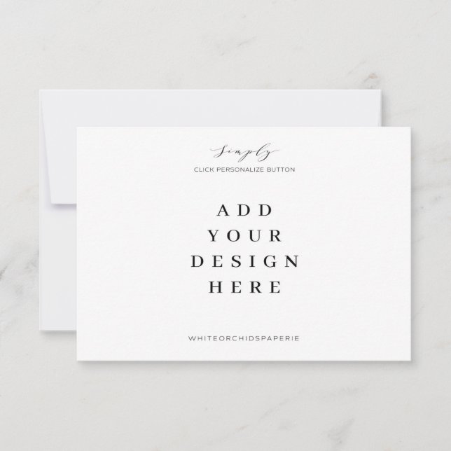 Cartão De Notas Impressão de placas de 5"x3,5" (Frente)