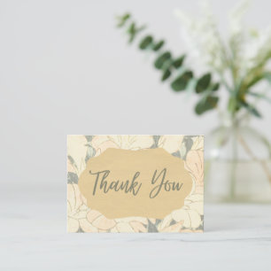 Cartão De Notas Impressão Floral Luz Retro