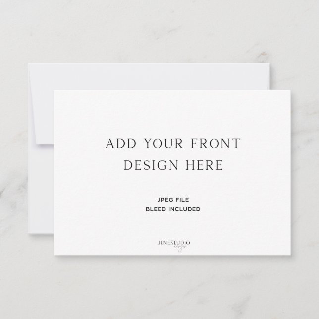 Cartão De Notas IMPRESSÃO ORDER_5x3.5" Placa horizontal dupla (Frente)