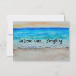 Cartão De Notas In Jesus' name 