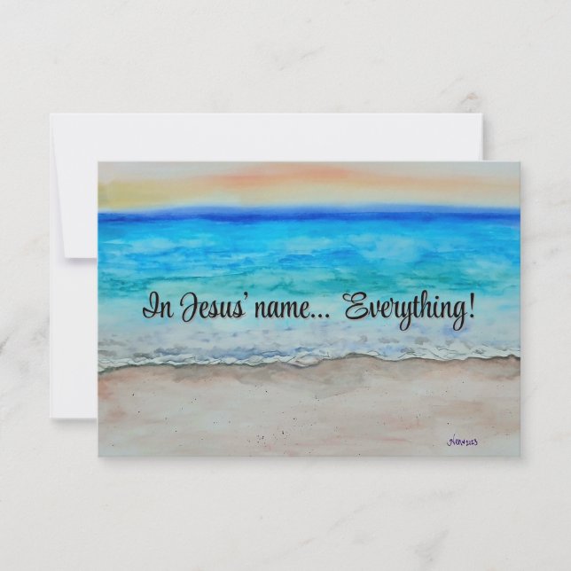 Cartão De Notas In Jesus' name  (Frente)