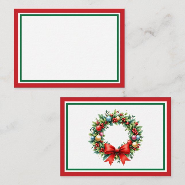 Cartão De Notas Include A Personal Note with your Christmas Gift (Frente/Verso)