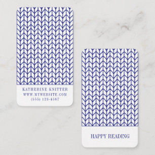 Cartão De Notas Indicadores de Negócio KNIT de LINHA AZUL - Placa