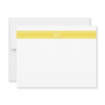 Iniciais de Nome do Monograma Personalizado Amarel