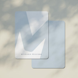 Cartão De Notas Inicial e Nome Hiperdimensionado Moderno Nota C