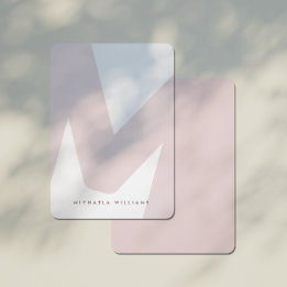 Cartão De Notas Inicial e Nome Hiperdimensionado Moderno Nota C