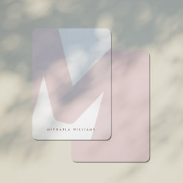 Cartão De Notas Inicial e Nome Hiperdimensionado Moderno Nota C