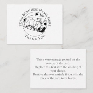 Cartão De Notas Instrutor de Condução Obrigado Nota