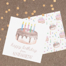 Invólucro de doação de bolos de aquarela