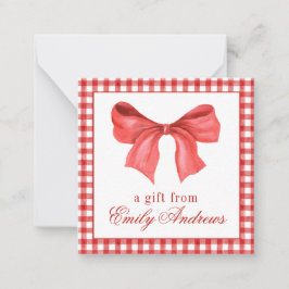 Cartão De Notas Invólucro de presente de Arco vermelho de aquarela