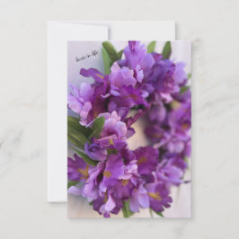 Cartão De Notas Íris Roxo e lavanda
