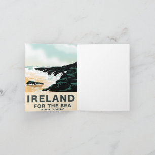 Cartão De Notas Irlanda "Para o Mar" Cartaz de viagem náutica