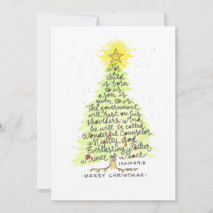 CARTÃO DE NOTAS ISAÍAS 9:6 NATAL