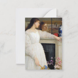 Cartão De Notas James Whistler - Sinfonia em branco nº 2