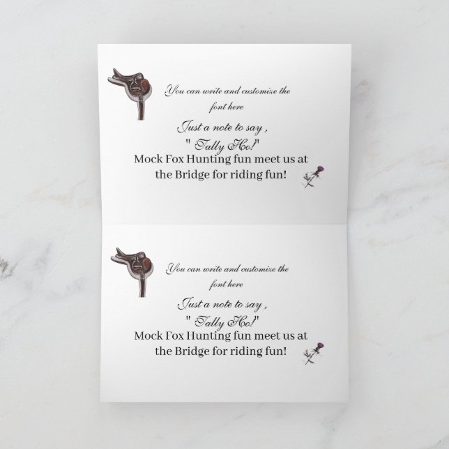 Cartão De Notas jamie & poppy tartan hunt (Interior)