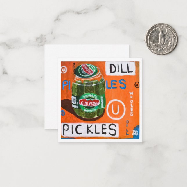Cartão De Notas Jar of Pickles (Frente/Verso In Situ)