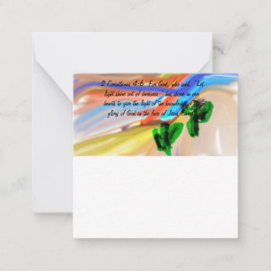 Cartão De Notas Jesus luz do mundo