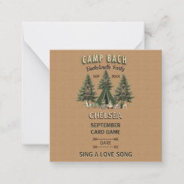 Cartão De Notas Jogo de Festa de solteira Russo Camp Bach