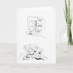 Cartão De Notas Jogos do prédio com cartas Desenho 8