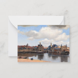 Cartão De Notas Johannes Vermeer - Visão de Delft