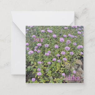 Cartão De Notas June Jubilee