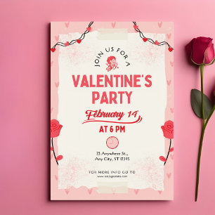 Cartão De Notas Junte-se a Nós para a Festa de São Valentim