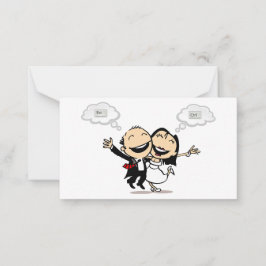Cartão De Notas Just married