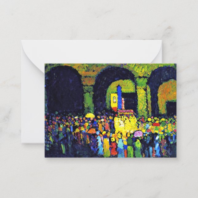 Cartão De Notas Kandinsky - Ludwigkirche em Murnau (Frente)