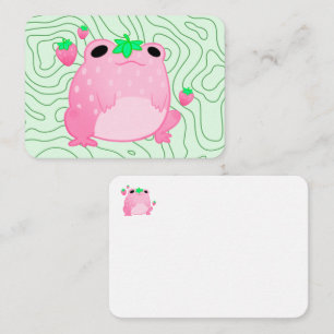 Cartão De Notas Kawaii Strawberry Sapo Sofcore