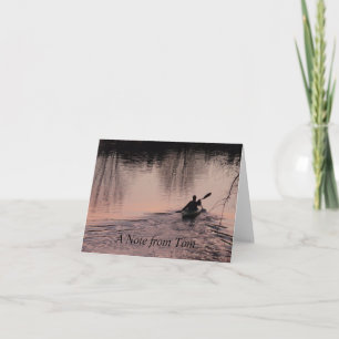 Cartão De Notas Kayak