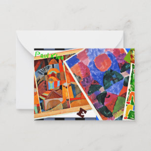 Cartão De Notas Klee - Eu Amo Paul Klee, colagem