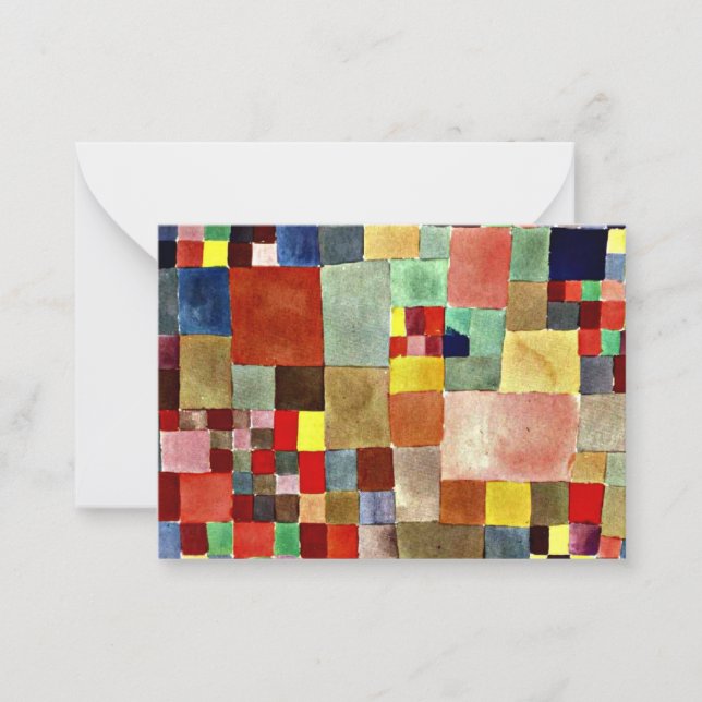 Cartão De Notas Klee - Flora na Areia (Frente)