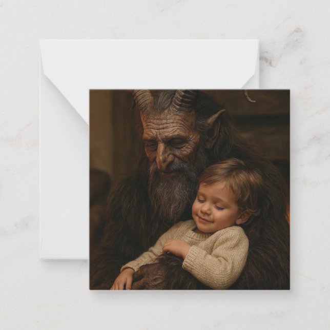 Cartão De Notas Krampus do Natal (Frente)