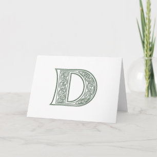 Cartão De Notas KRW - D - Celtic Monogram Card - Blank