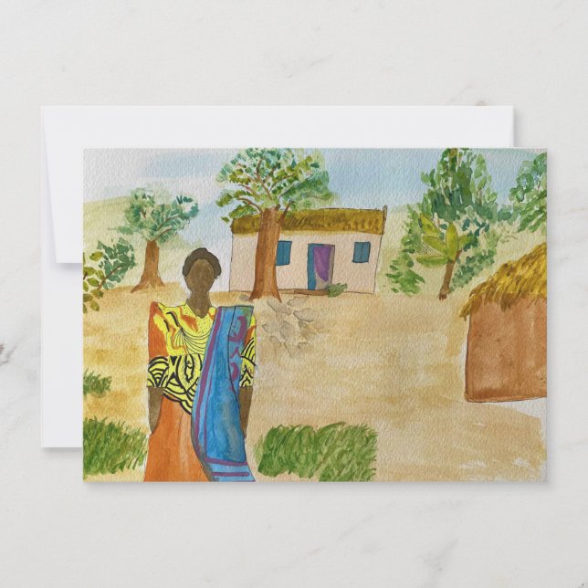 Cartão De Notas "Kyeeya Woman" Notecard (Frente)