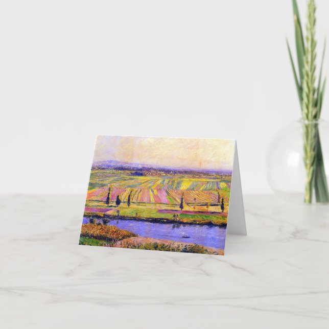 Cartão De Notas La Plaine de Gennevilliers de Caillebotte (Frente)