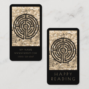 Cartão De Notas LABYRINTH V Business Bookmark - Placa 3.5x2 / Pret