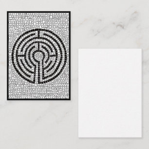 Cartão De Notas LABYRINTH VII 3.5x2.5 Placa de Nota Plana II