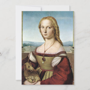 Cartão De Notas Lady with Unicorn - Rafael - c1506