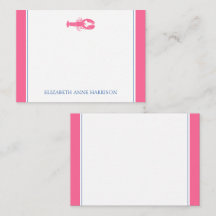 Lagosta rosa e Marinho azul personalizada