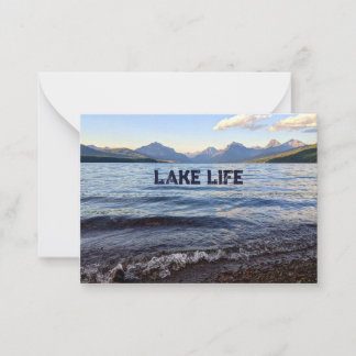 Cartão De Notas Lake Life Notecard