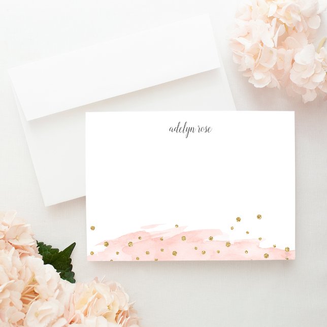 Cartão De Notas Lâmpada| Confetti Pop Personalizado Stationery Fla (Criador carregado)