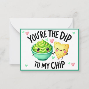 Cartão De Notas Lanches e Dip Kawaii Fofos