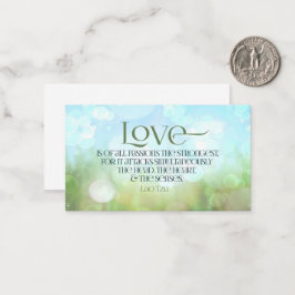 Cartão De Notas Lao Tzu Citação Inspiracional "Amor"