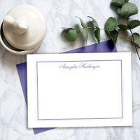 Lavanda Elegante Roxo e Branco Personalizado