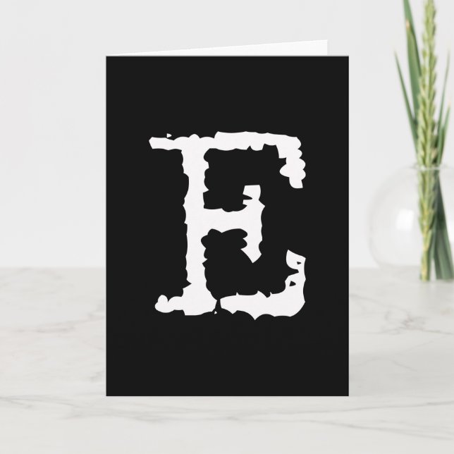 Cartão De Notas Letra E (Frente)