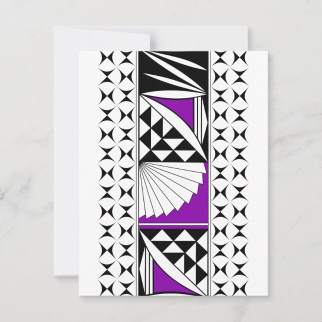 Cartão De Notas Levantamento Nativo Sudoeste em Púrpura (Frente)