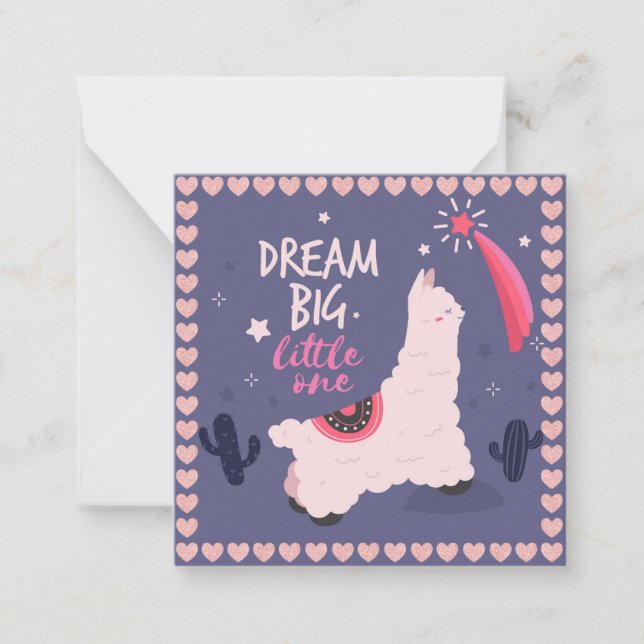 Cartão De Notas Lhama (Frente)