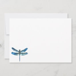Cartão De Notas libélula azul