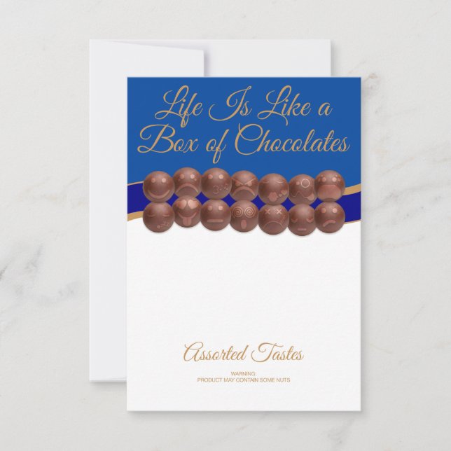 Cartão De Notas Life Is Like a Box of Chocolates (Frente)